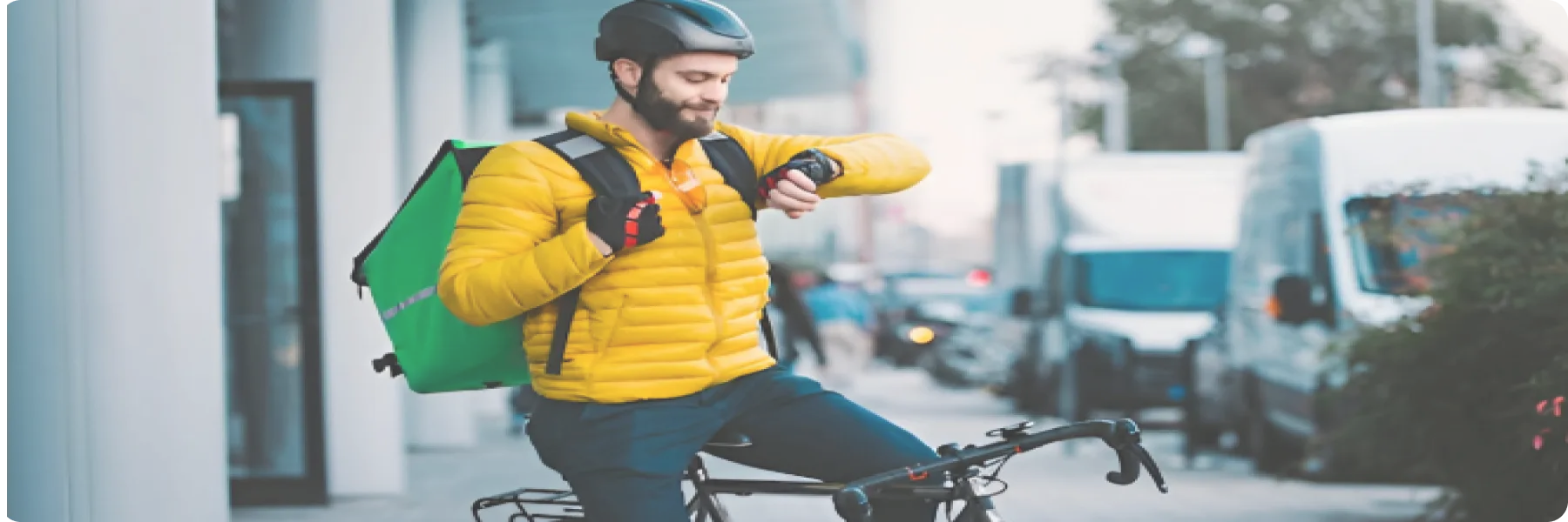 localsell delivery rider ready for a local delivery